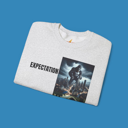 Expectation vs Reality Gorilla Sweatshirt - Unisex Heavy Blend Crewneck