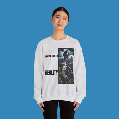 Expectation vs Reality Gorilla Sweatshirt - Unisex Heavy Blend Crewneck